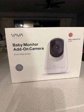 VAVA White Baby Monitor Add-On Camera - 720p